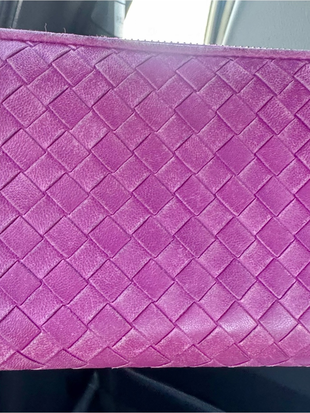 Bottega Veneta purple wallet